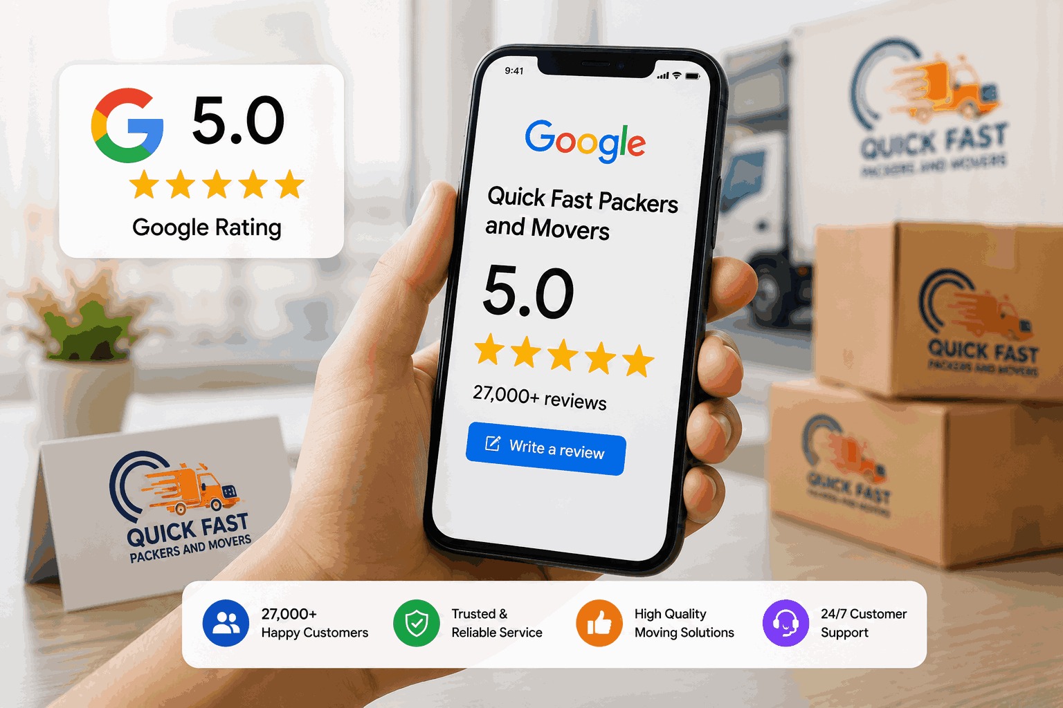 Quick Fast Packers service proof