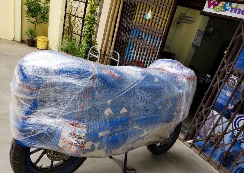 Bike transportation packing