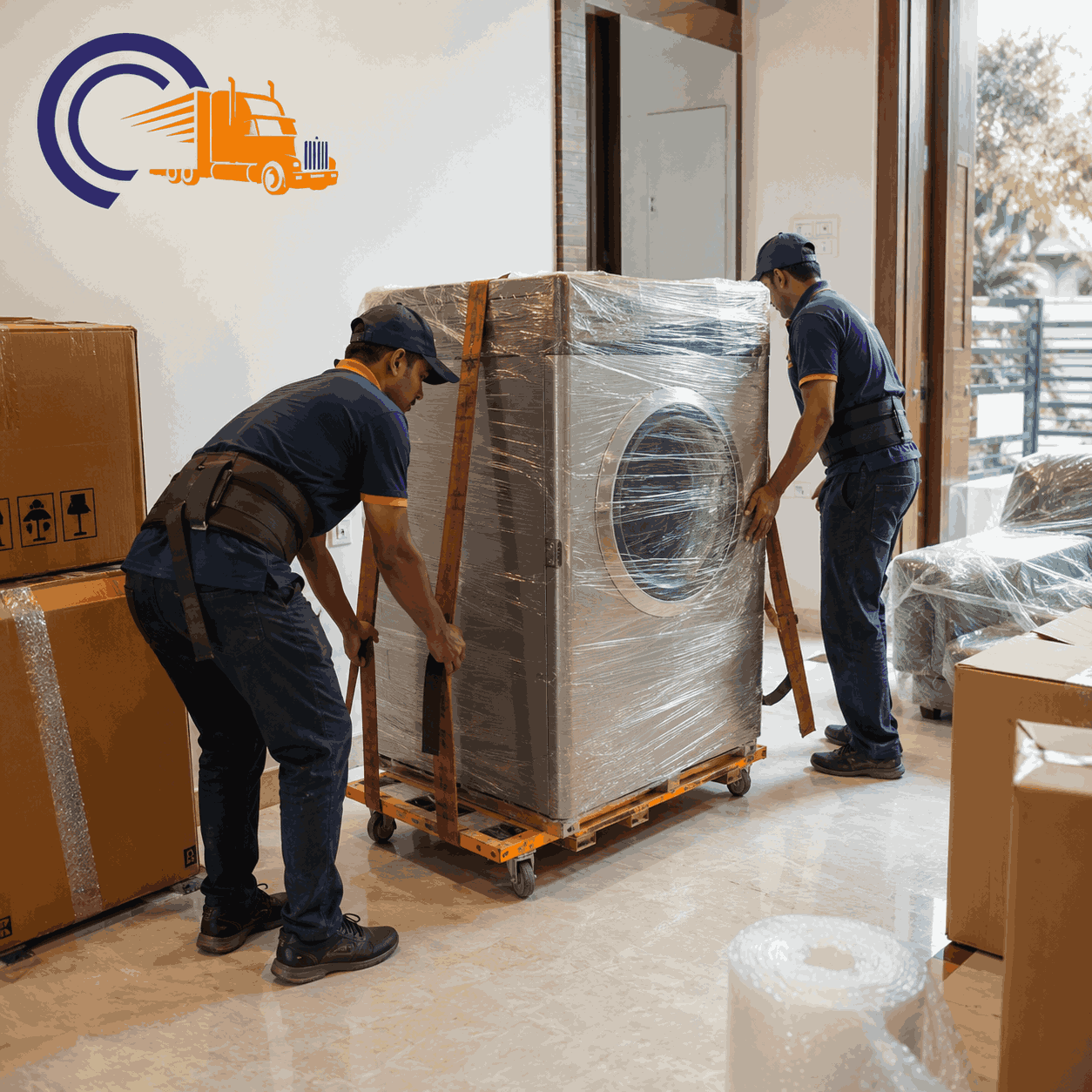 Heavy item relocation packing