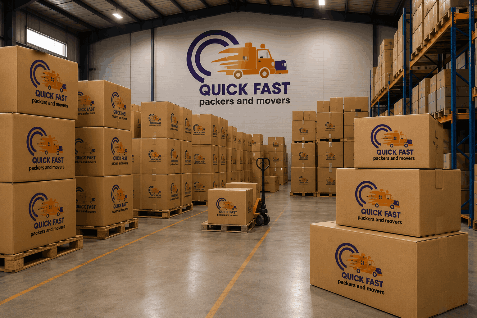 Warehouse loaded goods